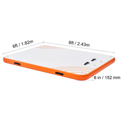 VEVOR Inflatable Floating Dock 10x8FT Non-Slip Water Detachable Ladder Portable Carrying Bag Floating Platform Island Raft