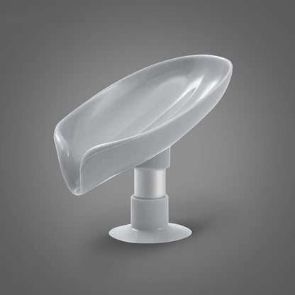 Leaf Shape Soap Box Drain Soap Holder Bathroom Accessories Suction Cup Soap Dish Tray Soap Dish for Bathroom Soap Container