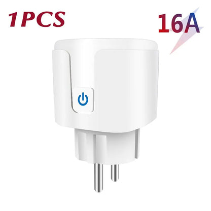 Smart Plug WiFi Socket EU 16A/20A With Power Monitor Timing Function Tuya Smart Life APP Works With Alexa Google Home