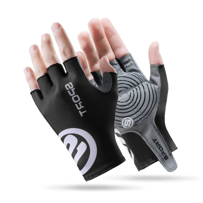 Sports Motorcycle Gloves for Men in Summer Autumn Ice Silk Anti Slip Breathable Outdoor Motorcycle Quick Drying Riding Gloves