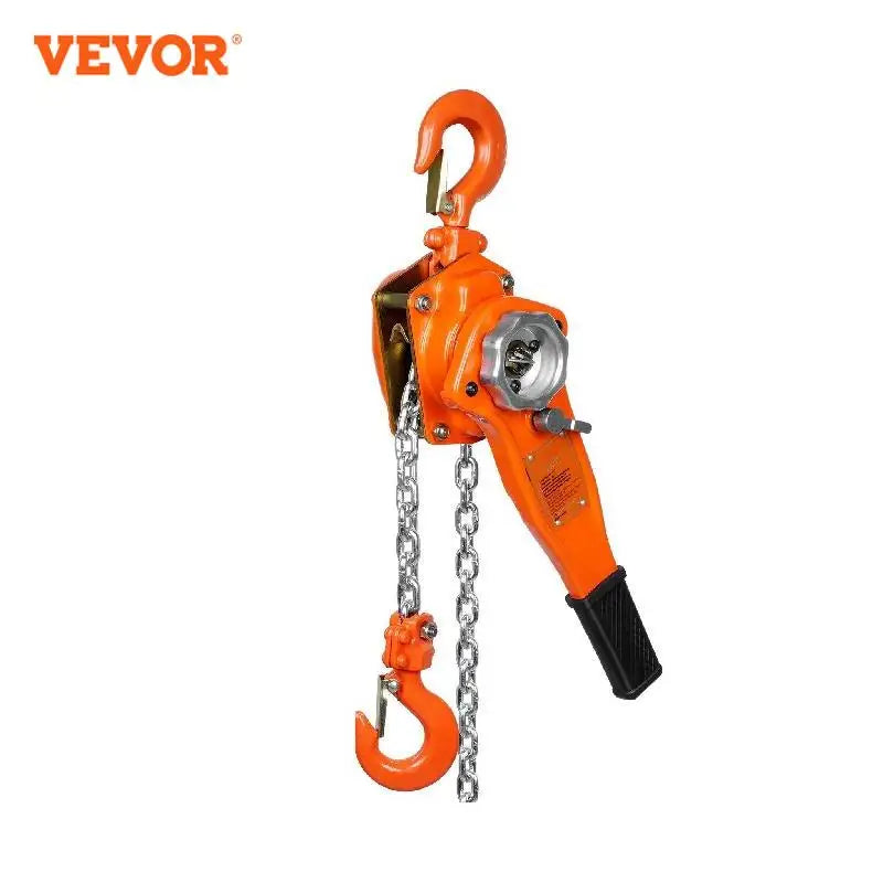 VEVOR 1.5/3 Ton Manual Lever Chain Hois 10/20ft with Double-Pawl Brake 360° Rotation Hook for Garage Factory Dock Clearance Sale