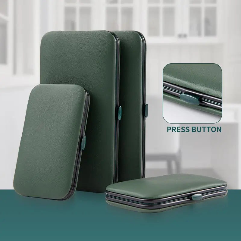 7/10/12/18Pcs Manicure Set Stainless Steel Nail Cutter Fingernail Clippers Trimmer Eyebrow Scissor Tweezers Ear Spoon Facial Car