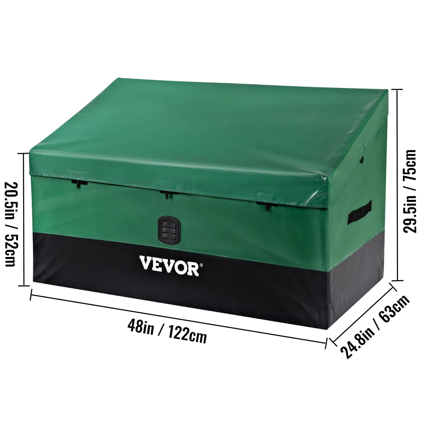 VEVOR Outdoor Storage Box Patio Deck Box 100 /150 /230 Gallon Waterproof PE Tarpaulin Patio & Garden Furniture Home & Garden