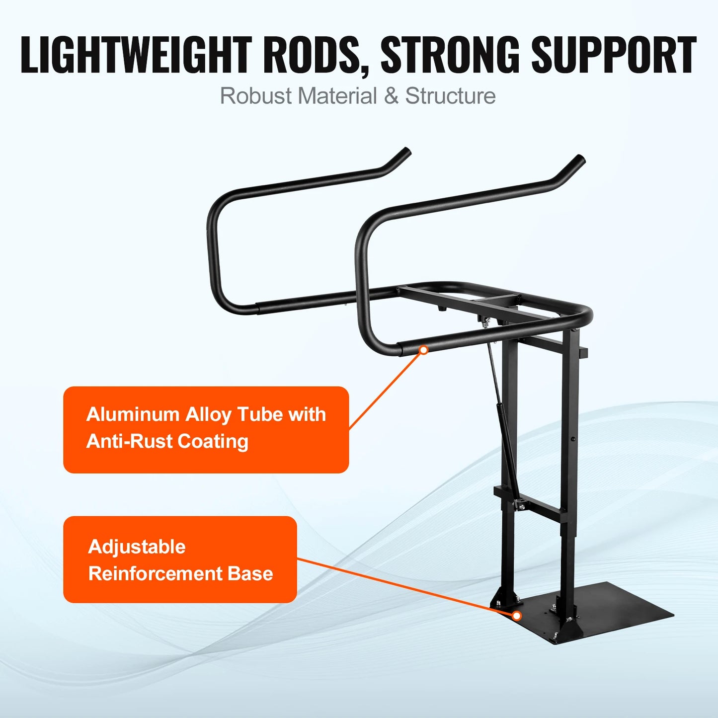 VEVOR Hot Tub Cover Lift Spa Cover Lift, Hydraulic Height 33.1" - 41.3" Width 53.1" - 92.5" Adjustable Installed Underneath