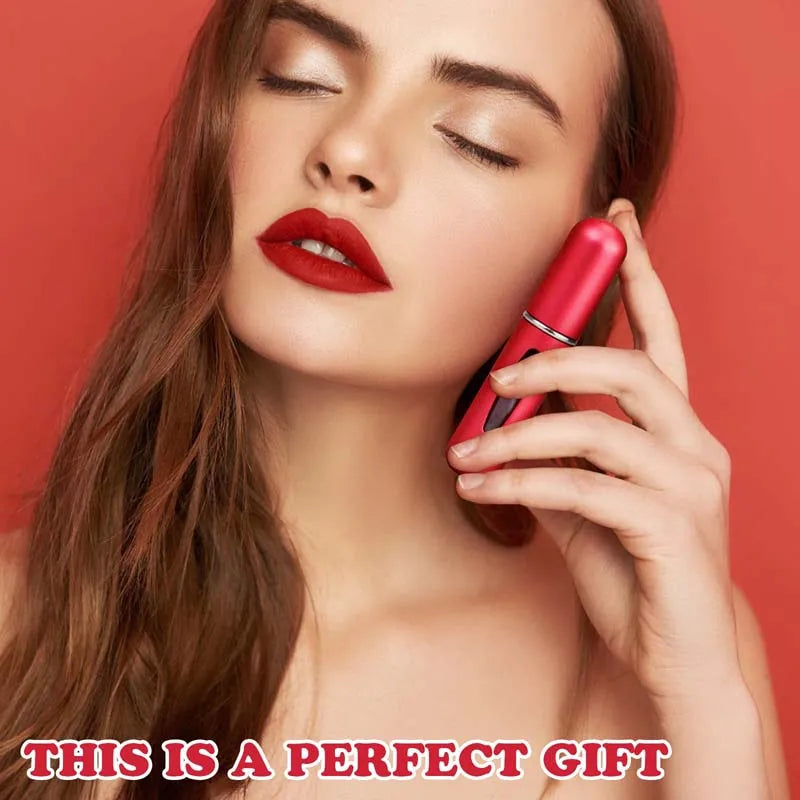 Solid Color 5ml Bottom Flush Rechargeable Perfume Bottle Sprayer Small Portable Cosmetic Refill Perfume