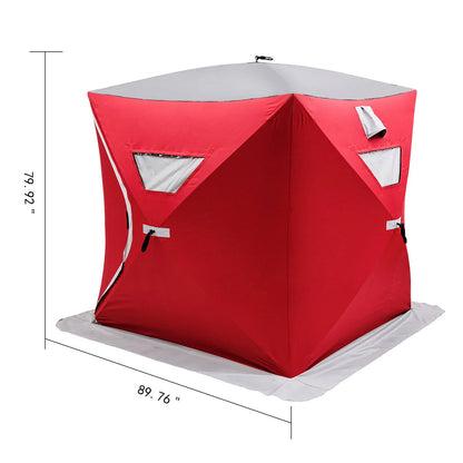VEVOR Ice Fishing Tent Warm Winter Large Space Thick Camping Outdoor Windproof Waterproof Snow Ultralarge Fishing Camping Tent