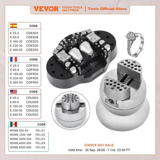 VEVOR 2Kg Mini Engraving Ball Vise Full Set 3inch Jewelry Equipment Diamond Stone Block Ring Adjustable Carving Setting Tools