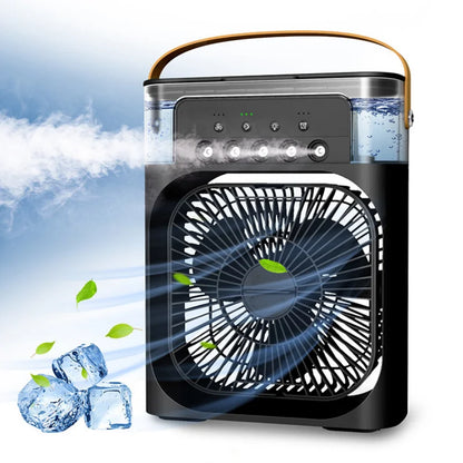 3 In 1 New Fan AIr Conditioner Household Small Air Cooler LED Night Light Portable Humidifier Air Adjustment Fan Office Home Fan