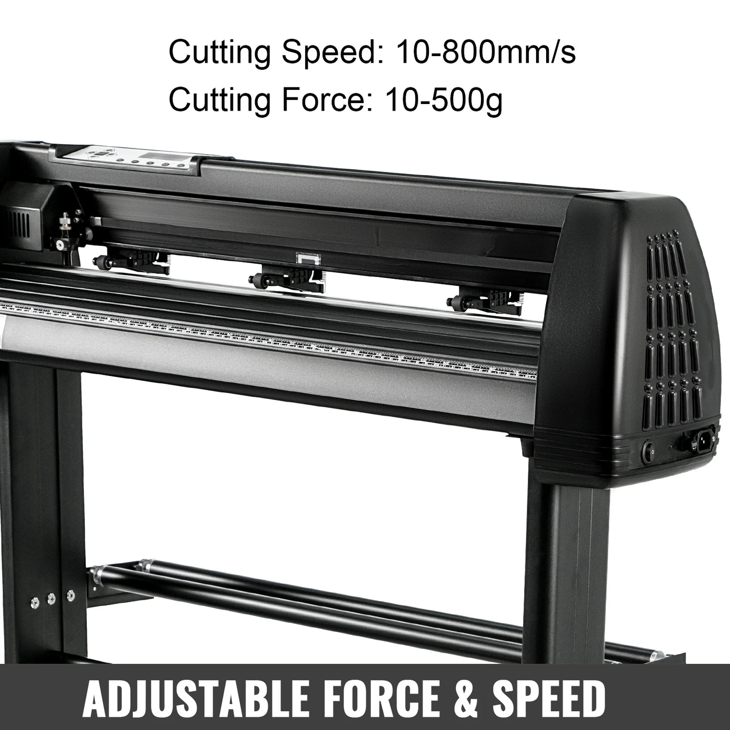 VEVOR 28-34 Inch Vinyl Cutter Machine W/ Floor Stand Vinly Sign Cutting Plotter Starter Kits Software Adjustable Force Speed