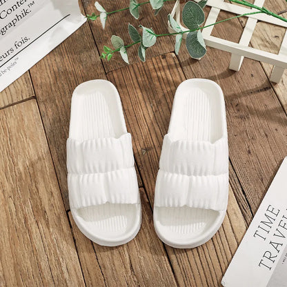 Fashion Summer Concise Couple Non-slip Soft Slides Lithe Cosy Sandals Men Women Casual Slippers Ladies' Home Shoes Flip Flops