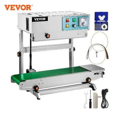 VEVOR FR-900 Automatic Horizontal Continuous Sealer Constant Heat Plastic Bag Sealing Machine Vertical Type Automatic Sealing