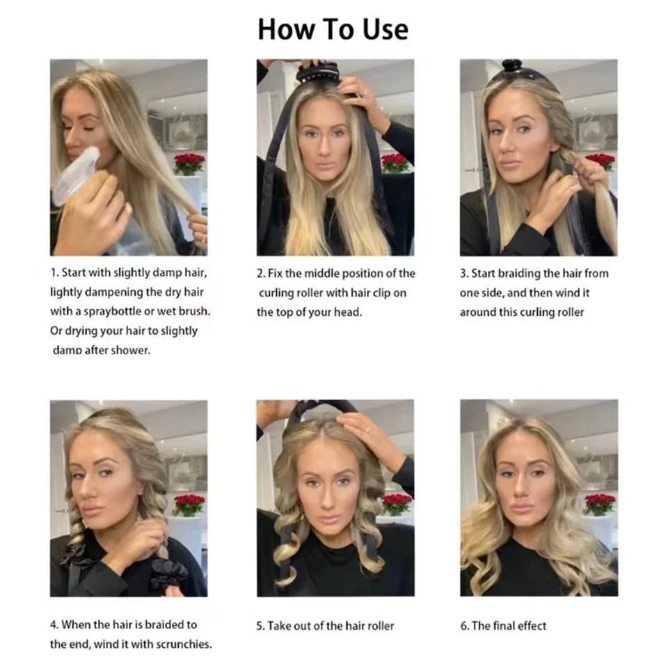 1pc Women Unheated Curling Stick Unheated Curling Head Sleeping Foam Sponge Curler Convenient Practical DIY Hair Tool Accessorie