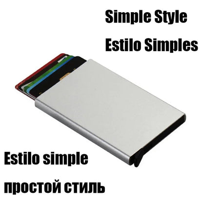 Rfid Credit Card Holder Men Wallets Bank Cardholder Case Small Leather Slim Thin Magic Mini Wallet Smart Minimalist Wallet 2024