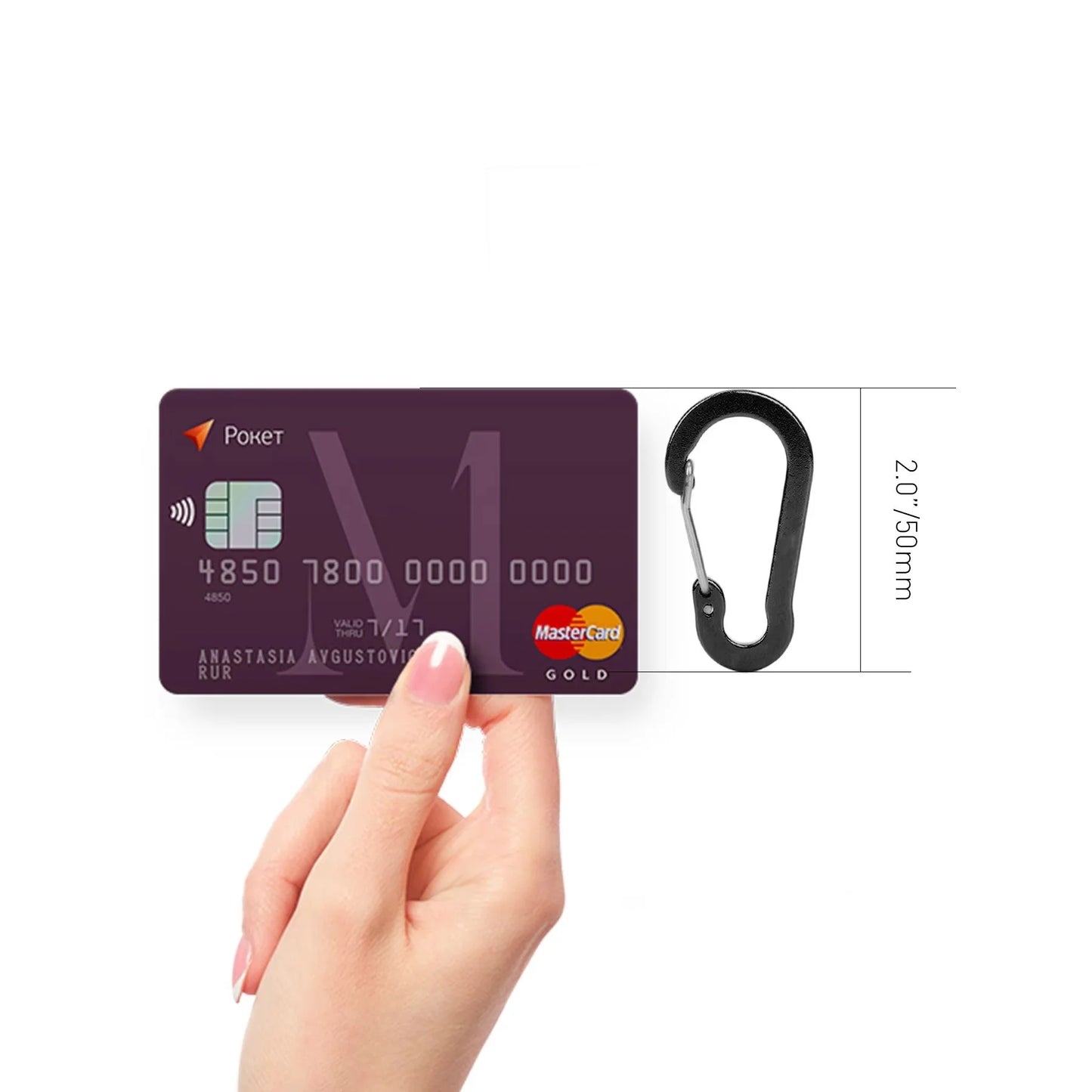 Fishing CC1 6Pcs Aluminum Alloy Carabiner Keychain Outdoor Camping Climbing Snap Clip Lock Buckle Hook Fishing Accessories