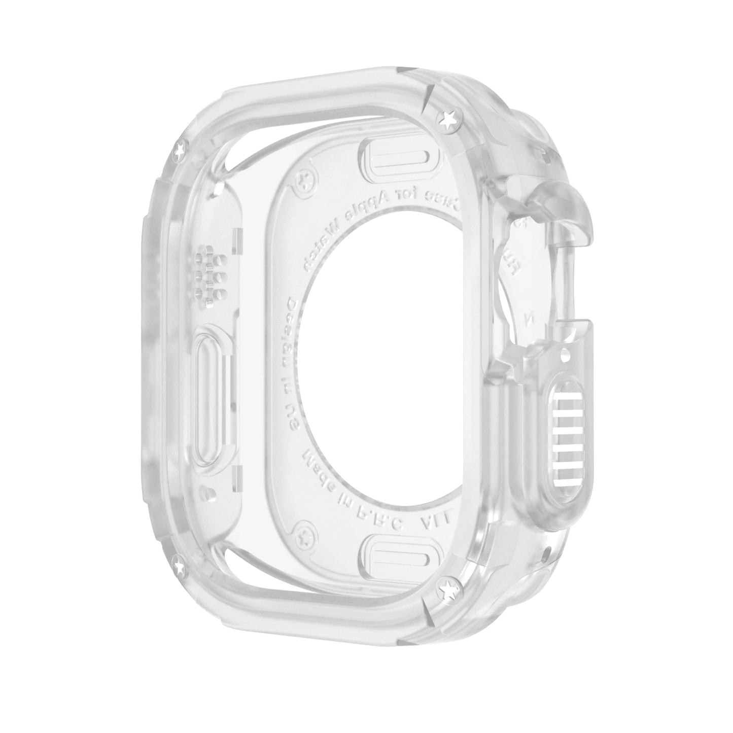 2 In 1 Case for Apple Watch 41mm 45mm 40mm 44mm 49mm TPU + PC Shockproof Protector Bumper for Iwatch Series Ultra 8 7 6 5 4 3 SE