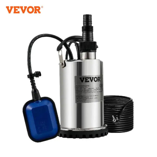 VEVOR Sewage Pump Submersible Sump Pump Clean Water Pump 550W - 2200W for Pumping Water from Swimming Pools, Basements, Hot Tubs