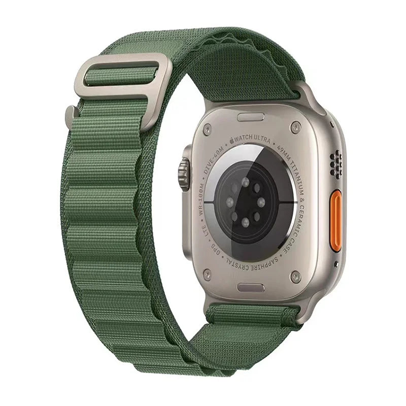 Alpine Loop Strap for Apple Watch Band Ultra 49mm 45mm 44mm 42mm 40mm C/G Hook Nylon Bracelets iWatch SE Series 9 8 7 6 5 4 3
