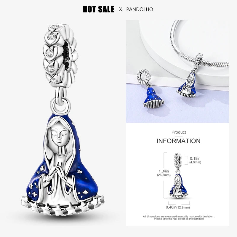 Sterling Silver 925 Devil Eye Charm Owl Miracle Beads Suitable for Pandora Original Bracelet Necklace Accessories Jewelry Gifts