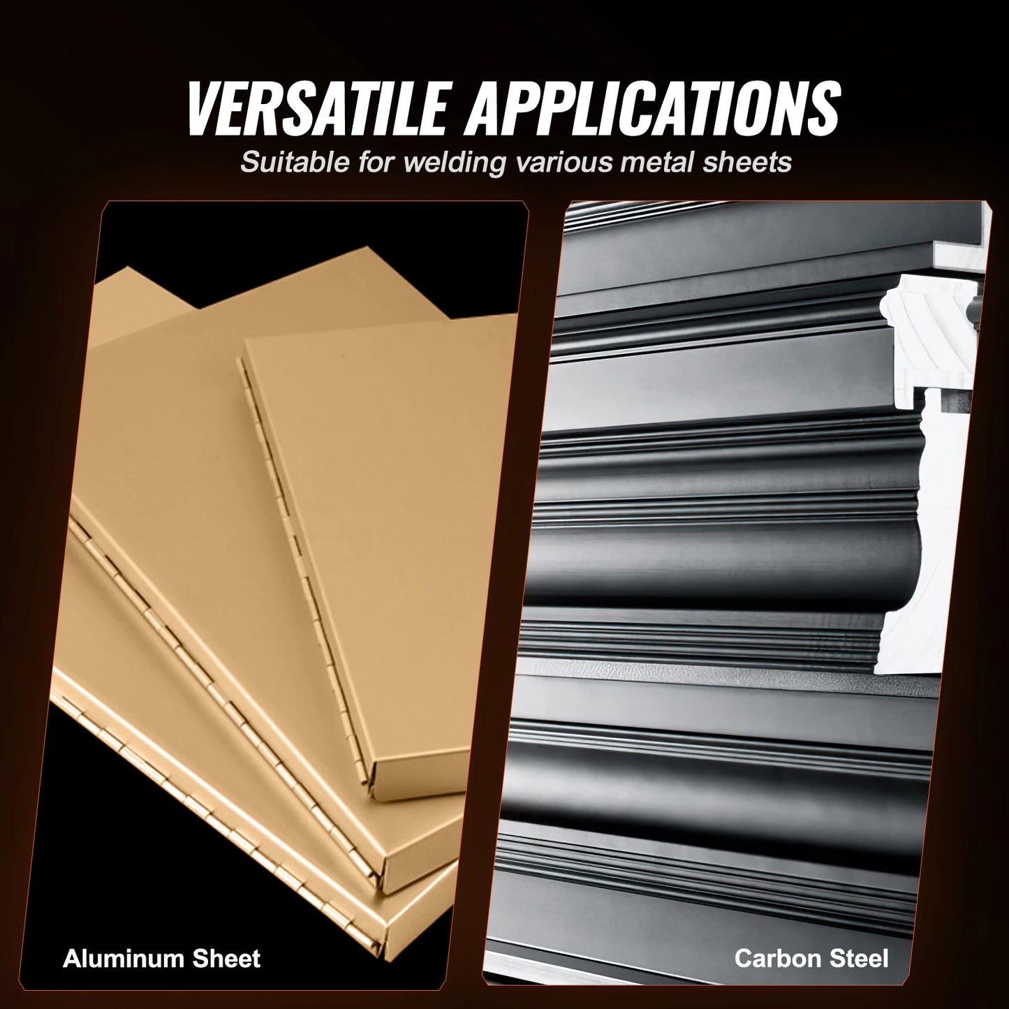 VEVOR Portable Spot Welder 8KVA Handheld Welding Tip Gun Metal Sheet Spot Welding Machine for Stainless Steel Aluminum Sheet