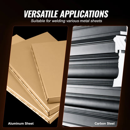 VEVOR Portable Spot Welder 8KVA Handheld Welding Tip Gun Metal Sheet Spot Welding Machine for Stainless Steel Aluminum Sheet