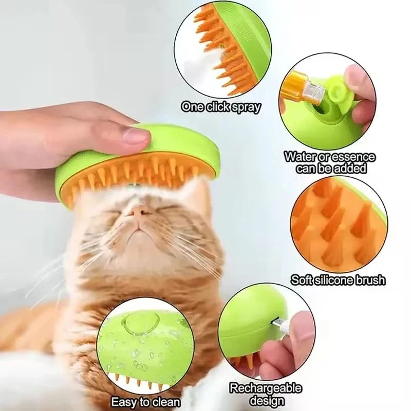 Pet Spray Massage Comb Cat Hair Comb Cat Dog De Floating Hair Comb Anti Flying Hair Brush Cleaner Bath Brush