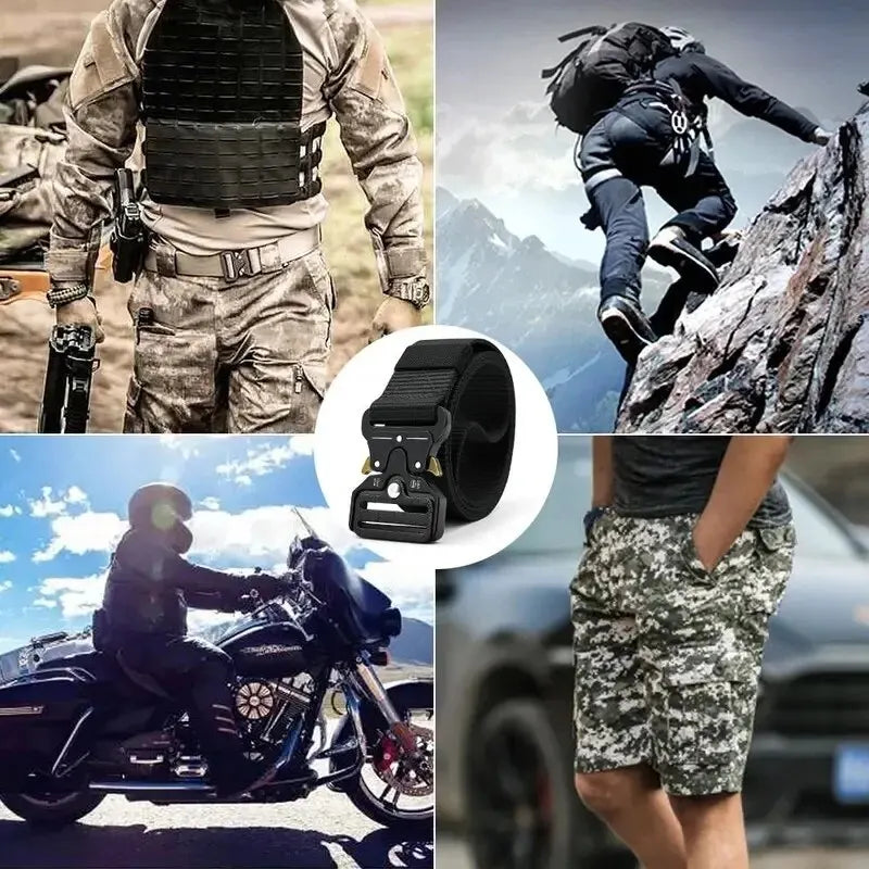 Men's Belt Outdoor Multi Function Belt High Quality Canvas For Nylon Male Luxury Belts Women's Sports Jeans Belt Neutral Belts