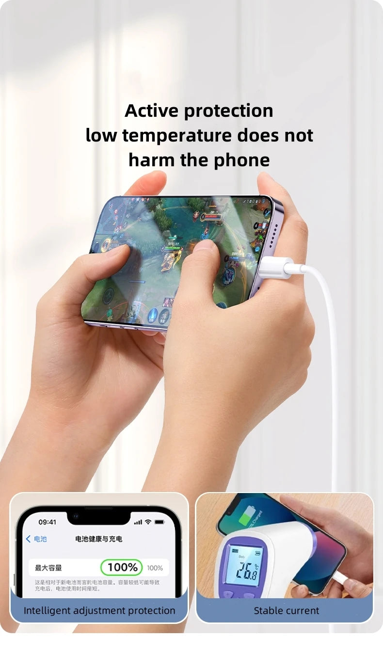 Fro is a PD 20W fast charging cable suitable for iPhone 14 13 12 11 Pro Max Mini USB 8 Plus XS tablet charging data cable