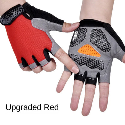 New Models Fitness Exercise Glove Fingerless Men Women Bodybuilding Exercise Sports Gloves Slip Breathable Wear Resistant
