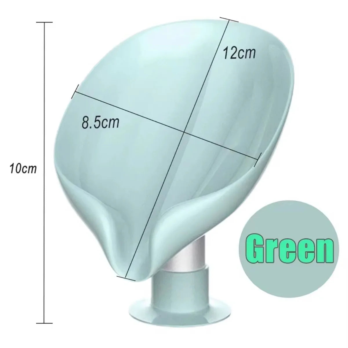 Leaf Shape Soap Box Drain Soap Holder Bathroom Accessories Suction Cup Soap Dish Tray Soap Dish for Bathroom Soap Container