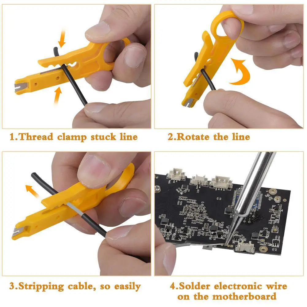 Multi-kit Adjustable Temperature Electric Soldering Iron 220V 60W Multifunction Welding Solder Rework Station Heat Repair Tools