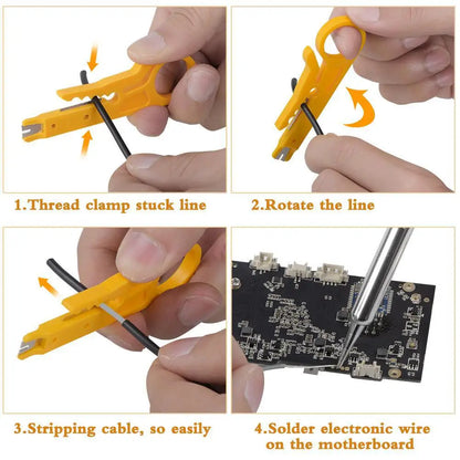 Multi-kit Adjustable Temperature Electric Soldering Iron 220V 60W Multifunction Welding Solder Rework Station Heat Repair Tools