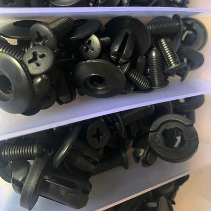 Auto Fastener Clip Kit Fender Rivet Clips 30 Tool Car Body Push and Retainer Pin Rivet Bumper Door Trim and Panel Retainer Clips