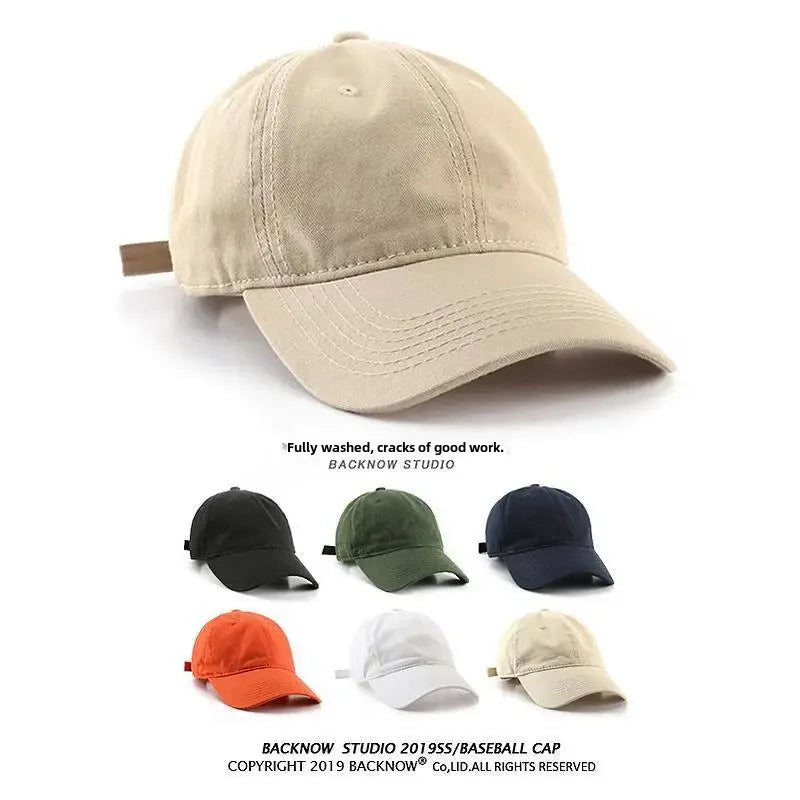Hat Duck Tongue Versatile Women's Korean Style Cotton Japanese Style Baseball Cap Casual Couple Soft Top Skin-friendly Peaked...