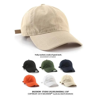 Hat Duck Tongue Versatile Women's Korean Style Cotton Japanese Style Baseball Cap Casual Couple Soft Top Skin-friendly Peaked...