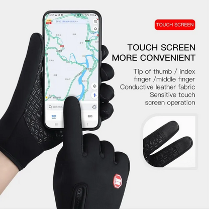 Autumn Winter Motorbike Gloves Women Windproof Anti-slip Touchscreen Fleece Keep Warm for Work Gloves Men Sports Bike