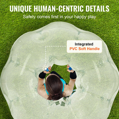 VEVOR 2-Pack Inflatable Bumper Balls 4FT/1.2M Body Zorb Ball Aults Kids Bubble Soccer Balls PVC Blow Up Toy for Teen & Adult