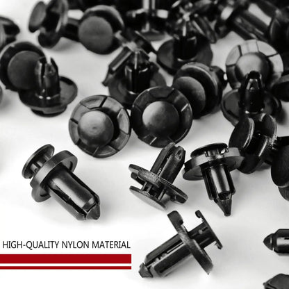100PCS Automotive Bumper Clip Plastic Rivet Fastener Thrust Retainer Kit General Motors Ford Toyota Honda Chrysler