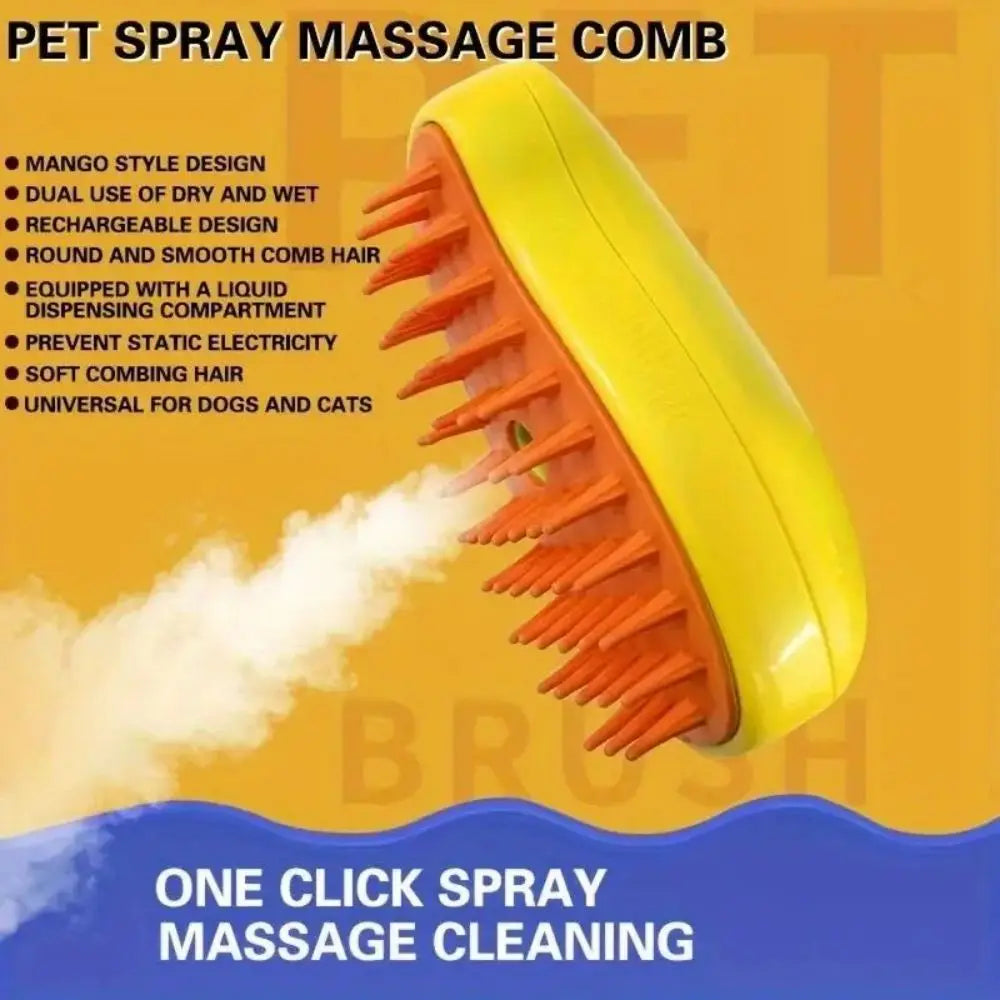 Pet Spray Massage Comb Cat Hair Comb Cat Dog De Floating Hair Comb Anti Flying Hair Brush Cleaner Bath Brush