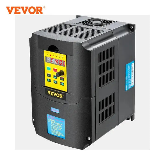 VEVOR 2.2/3/4/7.5KW VFD Frequency Inverter 110V/220V 1/3P Input 3P Output Variable Frequency Drive CNC Motor Inverter Converter