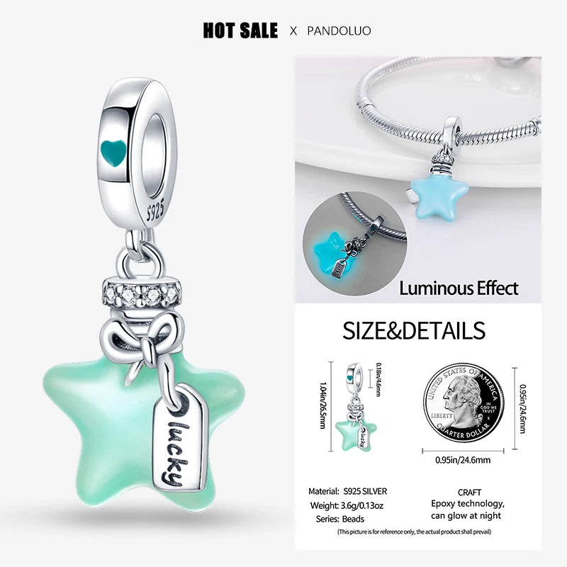 Sterling Silver 925 Devil Eye Charm Owl Miracle Beads Suitable for Pandora Original Bracelet Necklace Accessories Jewelry Gifts