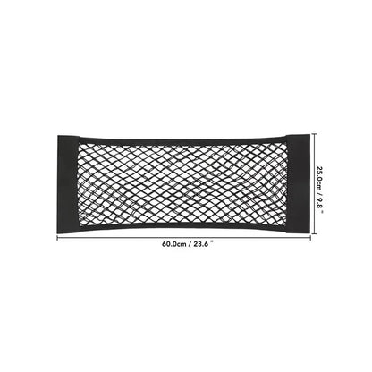 1pc Universal Car Storage Bag Double Mesh Trunk Storage Net, Car Built-in Storage Bag, Car Fire Extinguisher Fixed Net