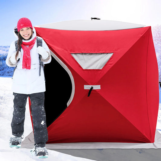 VEVOR Ice Fishing Tent Warm Winter Large Space Thick Camping Outdoor Windproof Waterproof Snow Ultralarge Fishing Camping Tent