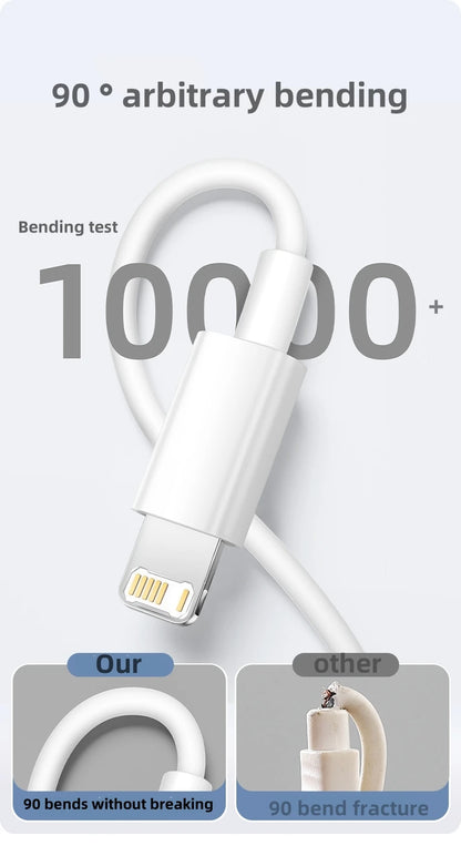 Fro is a PD 20W fast charging cable suitable for iPhone 14 13 12 11 Pro Max Mini USB 8 Plus XS tablet charging data cable