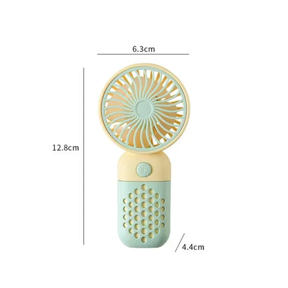 2024 New Handheld Charging Fan Cartoon Cute Small Student Charging Small Fan Portable Mini USB Fan Mini Pocket 2024 New Handheld