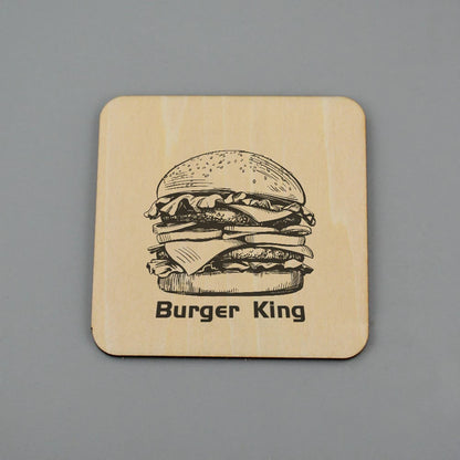 Blank 10pcs Square Wooden Craft Unfinished Wood Pieces DIY for Engraving Machine