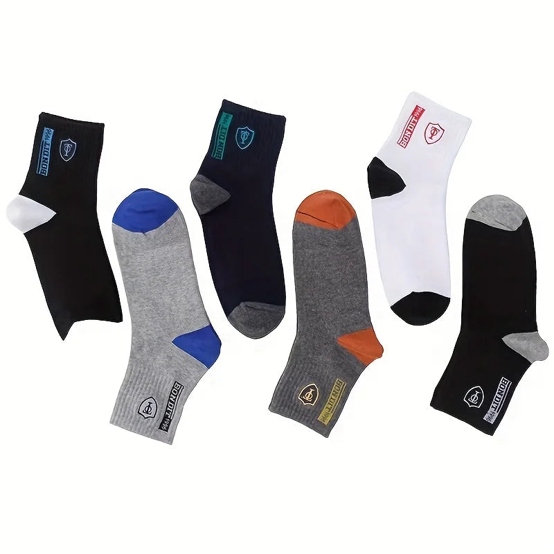 5PCS Set Mens Ultra Breathable Stylish Sports Socks for High Performance Basketball Football Fashion Multipack