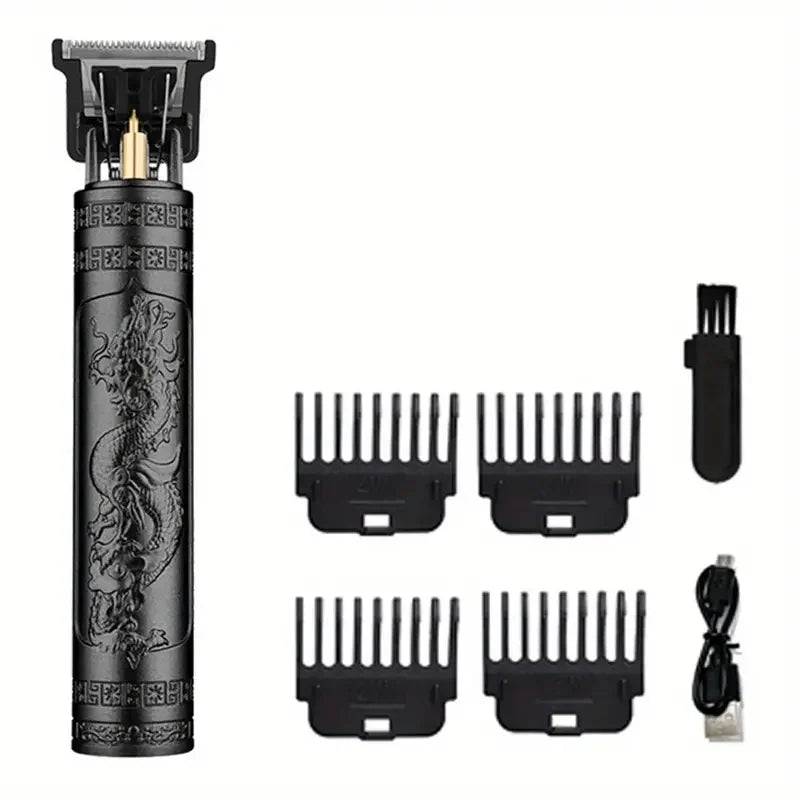 Rechargeable Men's Grooming Set - Electric Shaver, Body Hair Trimmer, Multi-Tooth Wet & Dry Hair Clipper