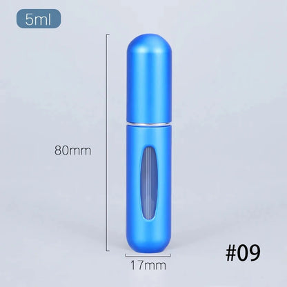 Solid Color 5ml Bottom Flush Rechargeable Perfume Bottle Sprayer Small Portable Cosmetic Refill Perfume