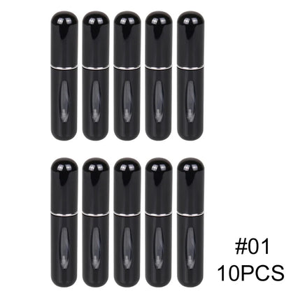 Solid Color 5ml Bottom Flush Rechargeable Perfume Bottle Sprayer Small Portable Cosmetic Refill Perfume