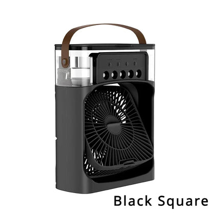 3 In 1 Portable Humidifier Fan Air Conditioners USB Electric Fan LED Night Light Water Mist Fun Air Cooler Humidifie For Home